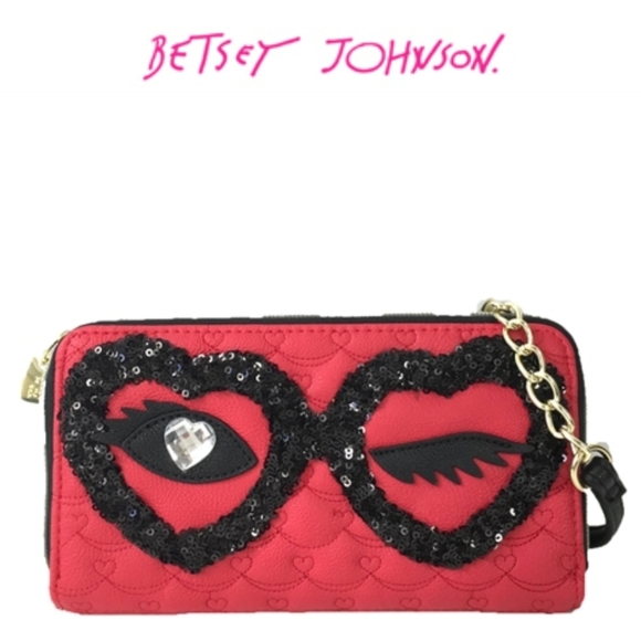 Betsey Johnson Handbags - Betsey Johnson cross body wallet